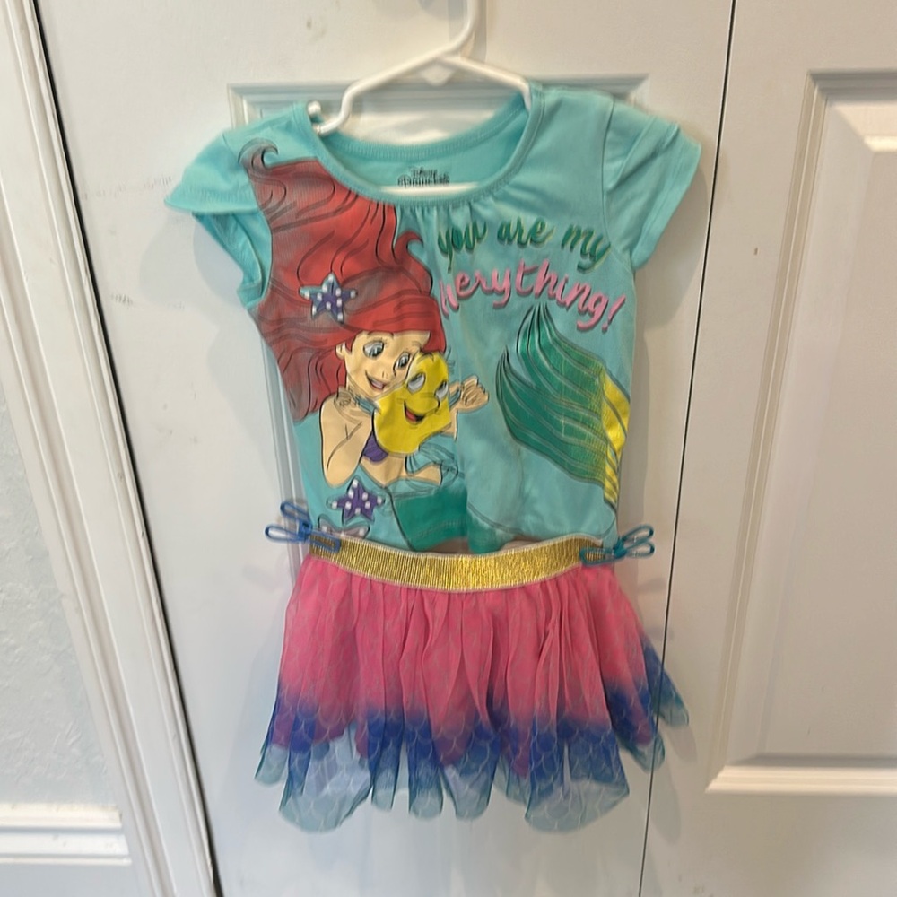 Official Disney Princess Ariel outfit tutu shirt
